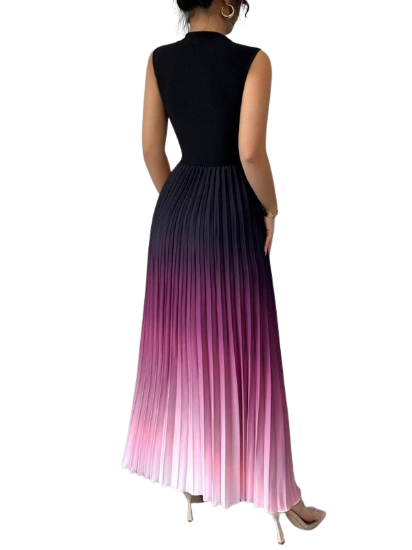 AURORA | ELEGANT OMBRE SLEEVELESS EVENING DRESS