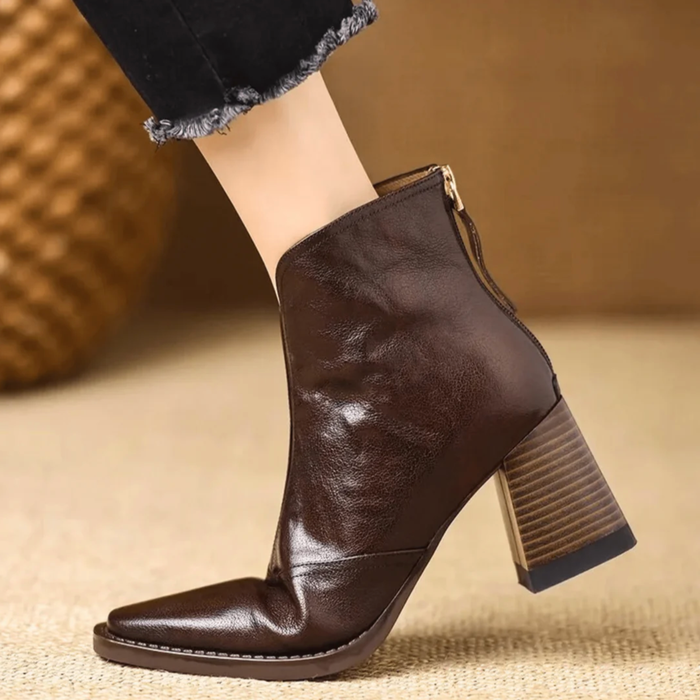 ARABELLA | BLOCK HEEL ANKLE BOOTS
