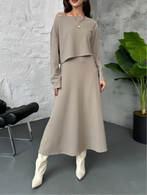 BETHANY | TWO-PIECE SET SWEATER AND DRESS